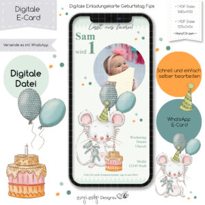 Ecard Geburtstag Fips [Digital]