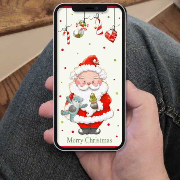 Ecard Weihnachtsgrüße Weihnachtsmann 01 [Digital] – Bild 2