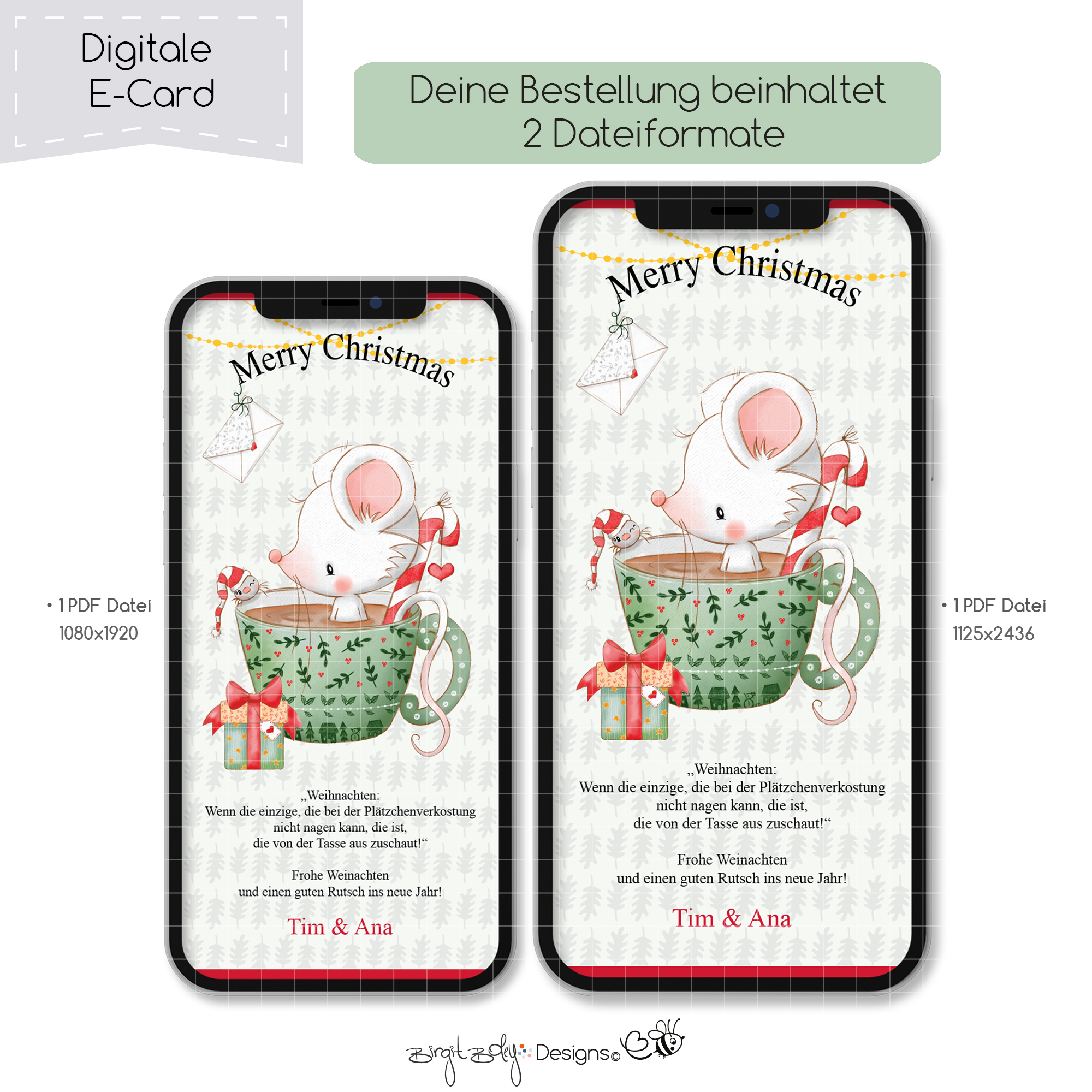 Ecard Weihnachtsgrüße Fips Happy Christmas [Digital] – Bild 4