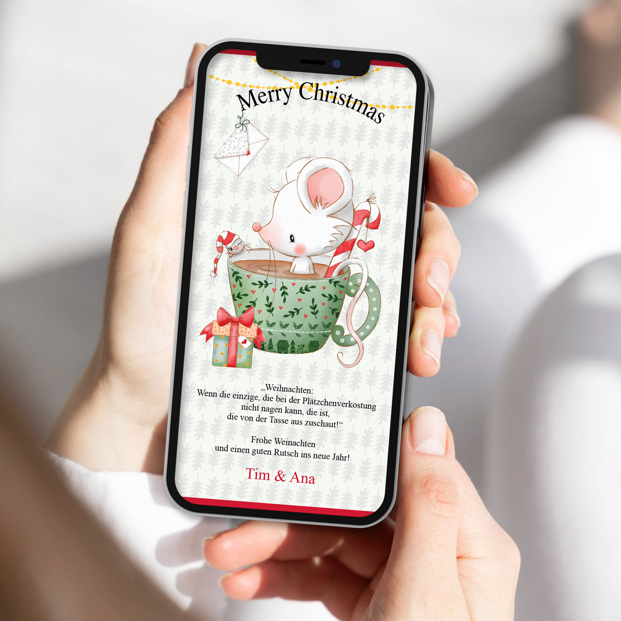 Ecard Weihnachtsgrüße Fips Happy Christmas [Digital] – Bild 2