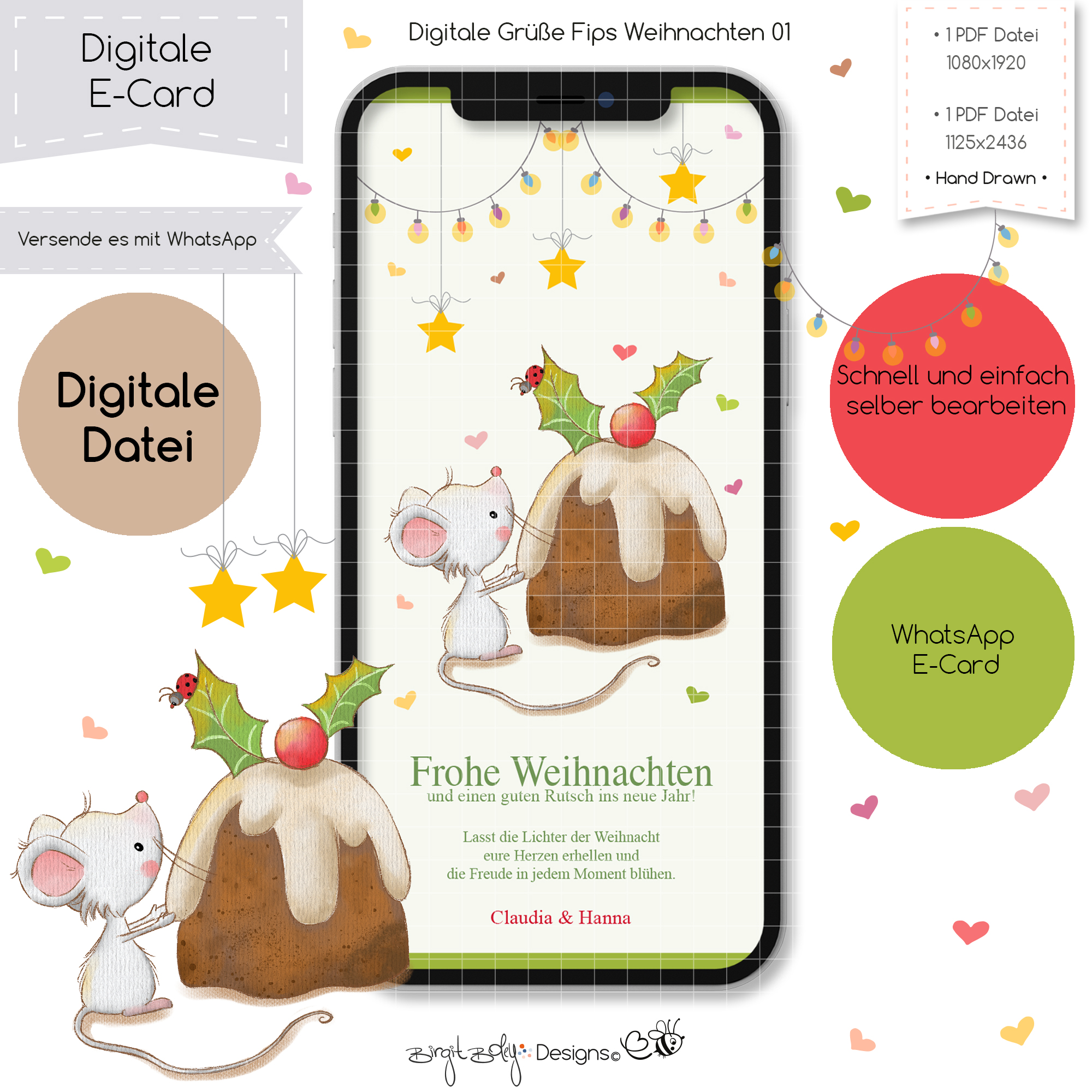 Ecard Weihnachtsgrüße Fips Weihnachten 01 [Digital]