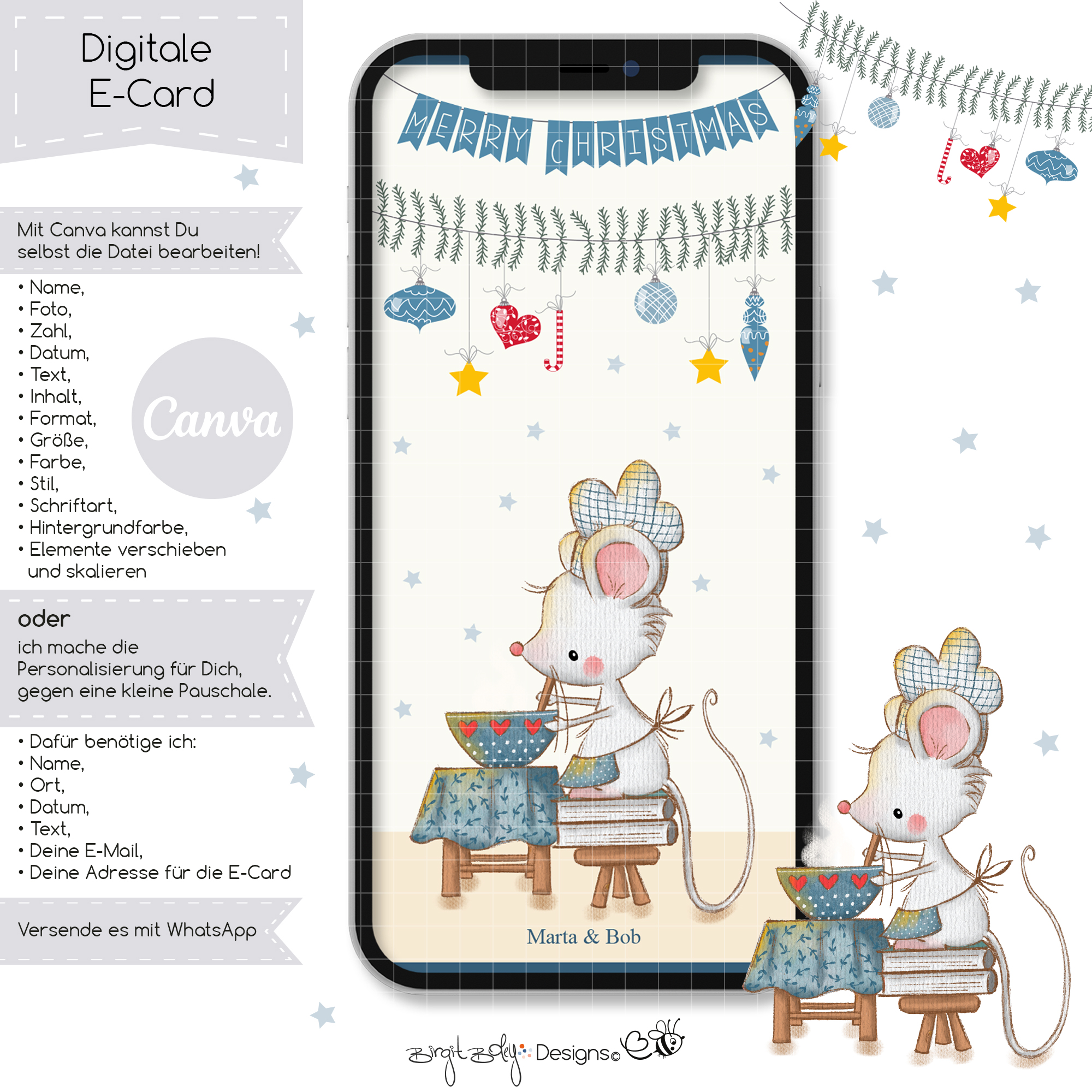 Ecard Weihnachtsgrüße Fips Weihnachten 02 [Digital] – Bild 3