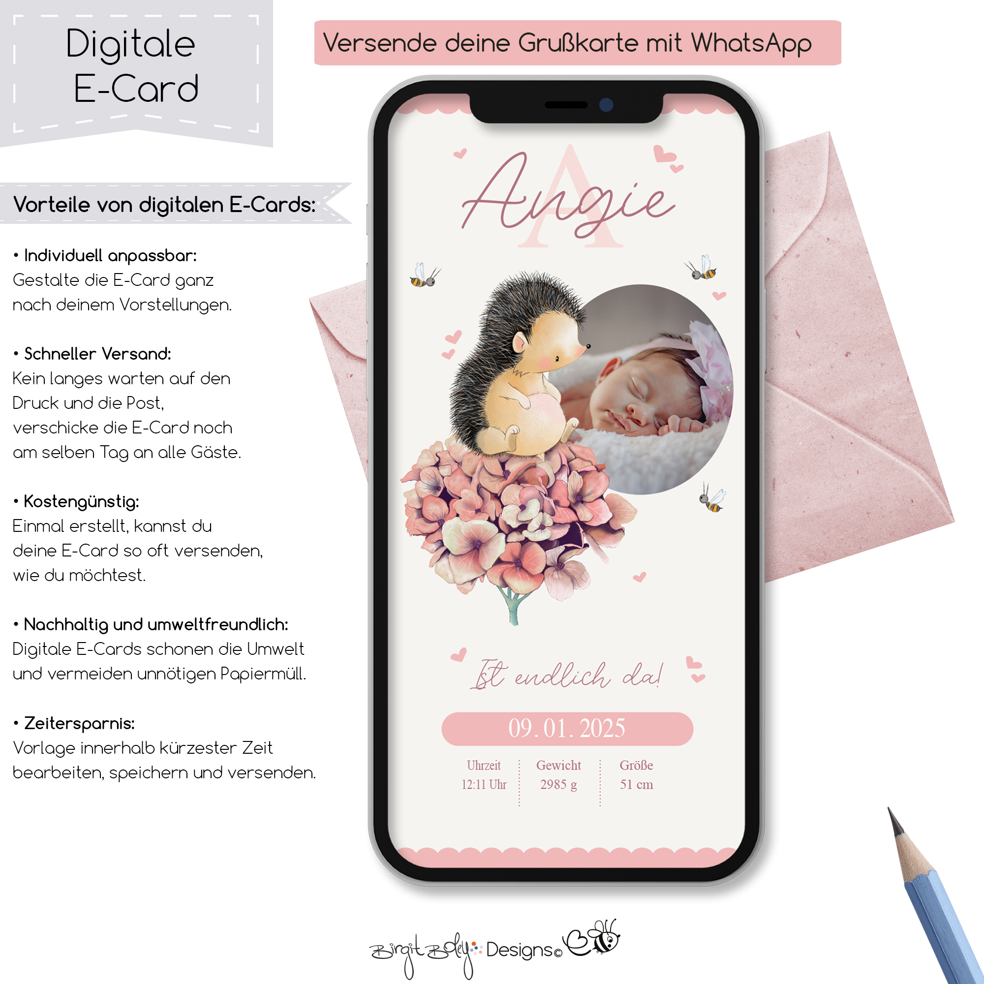 Ecard Geburtsanzeige Ivy [Digital] – Bild 5