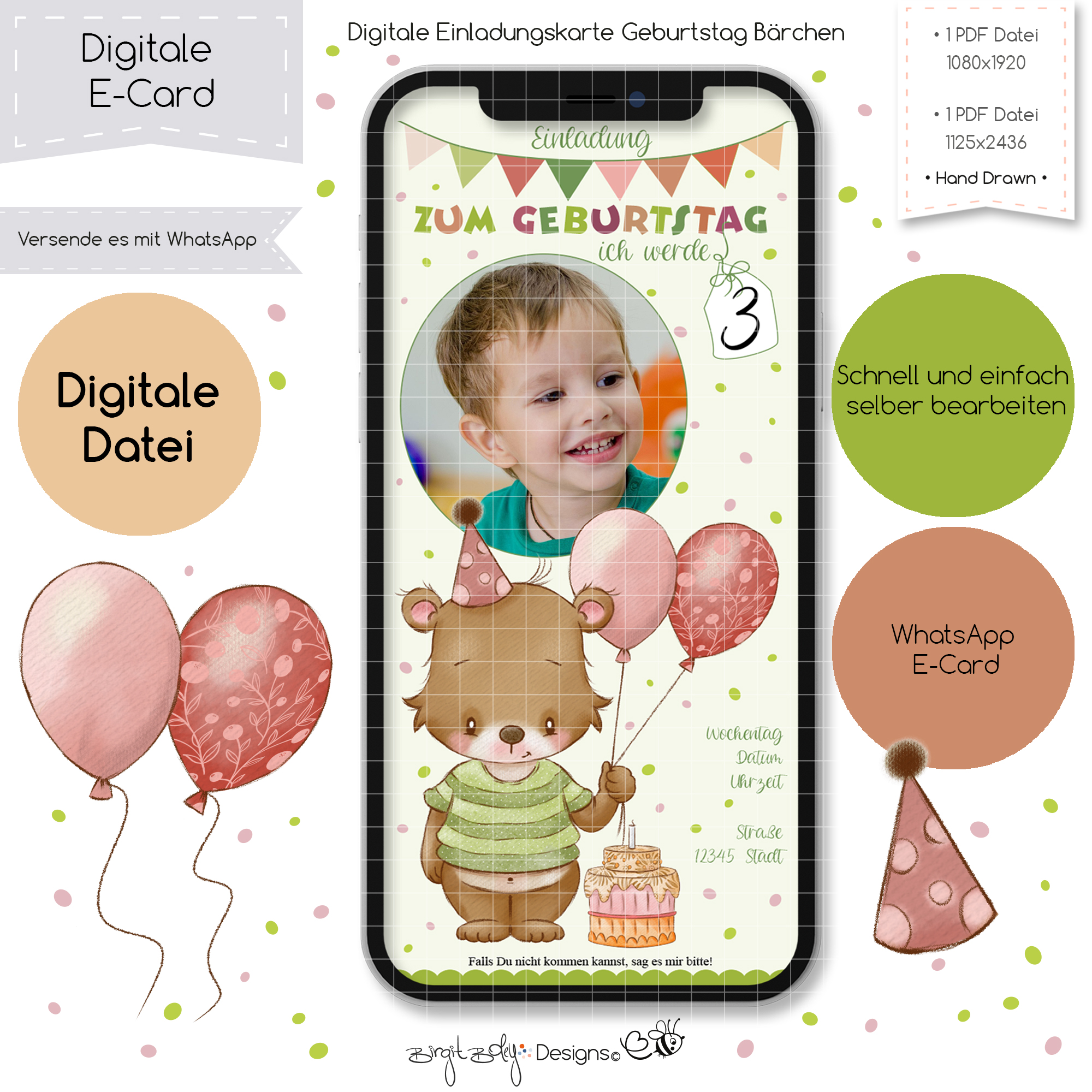 Ecard Geburtstag Bärchen [Digital]