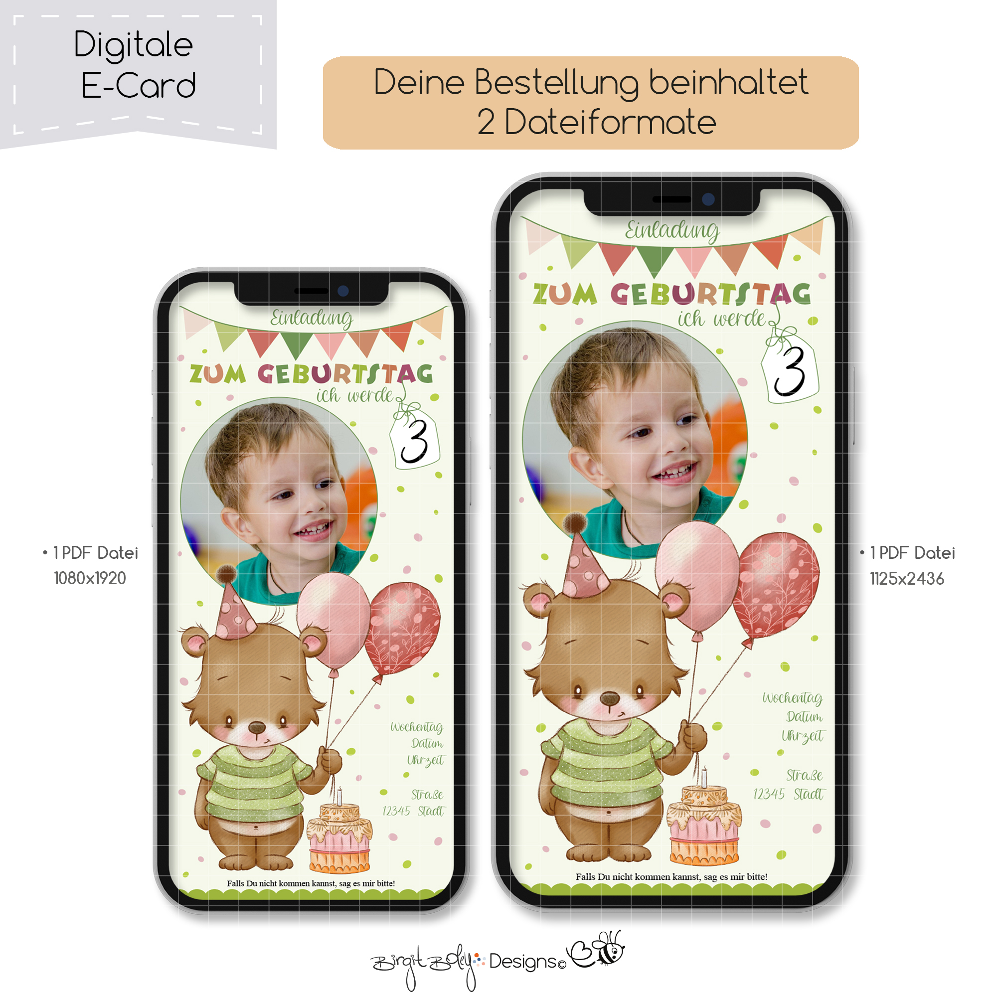 Ecard Geburtstag Bärchen [Digital] – Bild 4