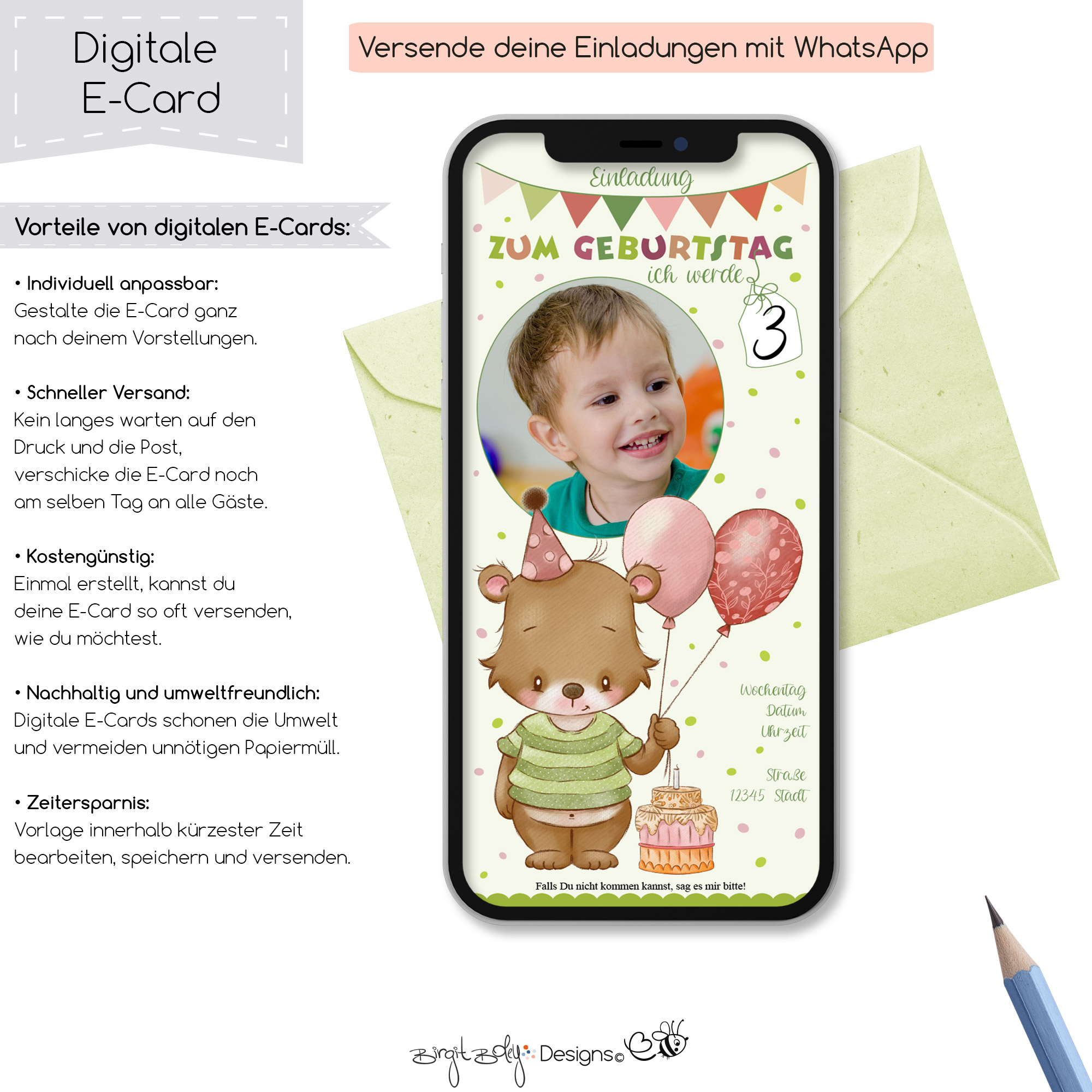 Ecard Geburtstag Bärchen [Digital] – Bild 5