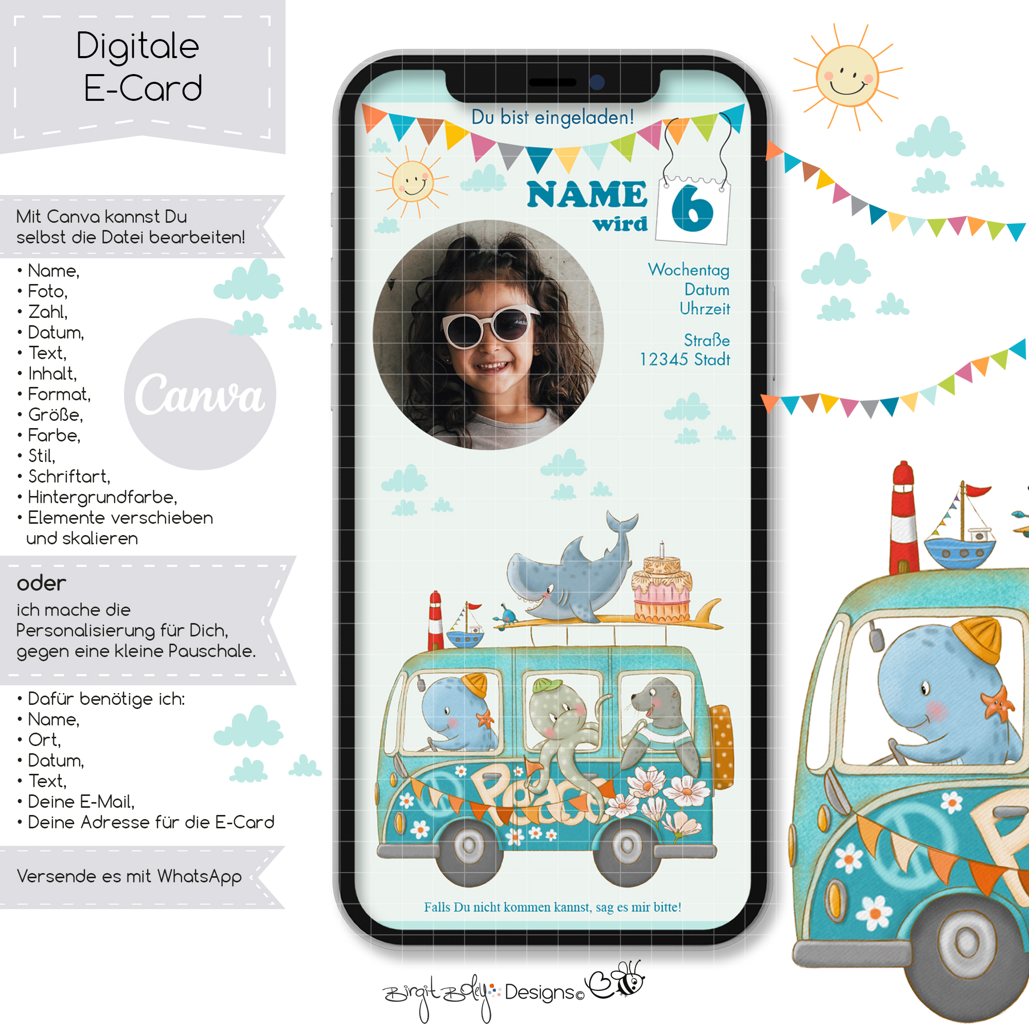 Ecard Geburtstag Beach Trip [Digital] – Bild 3