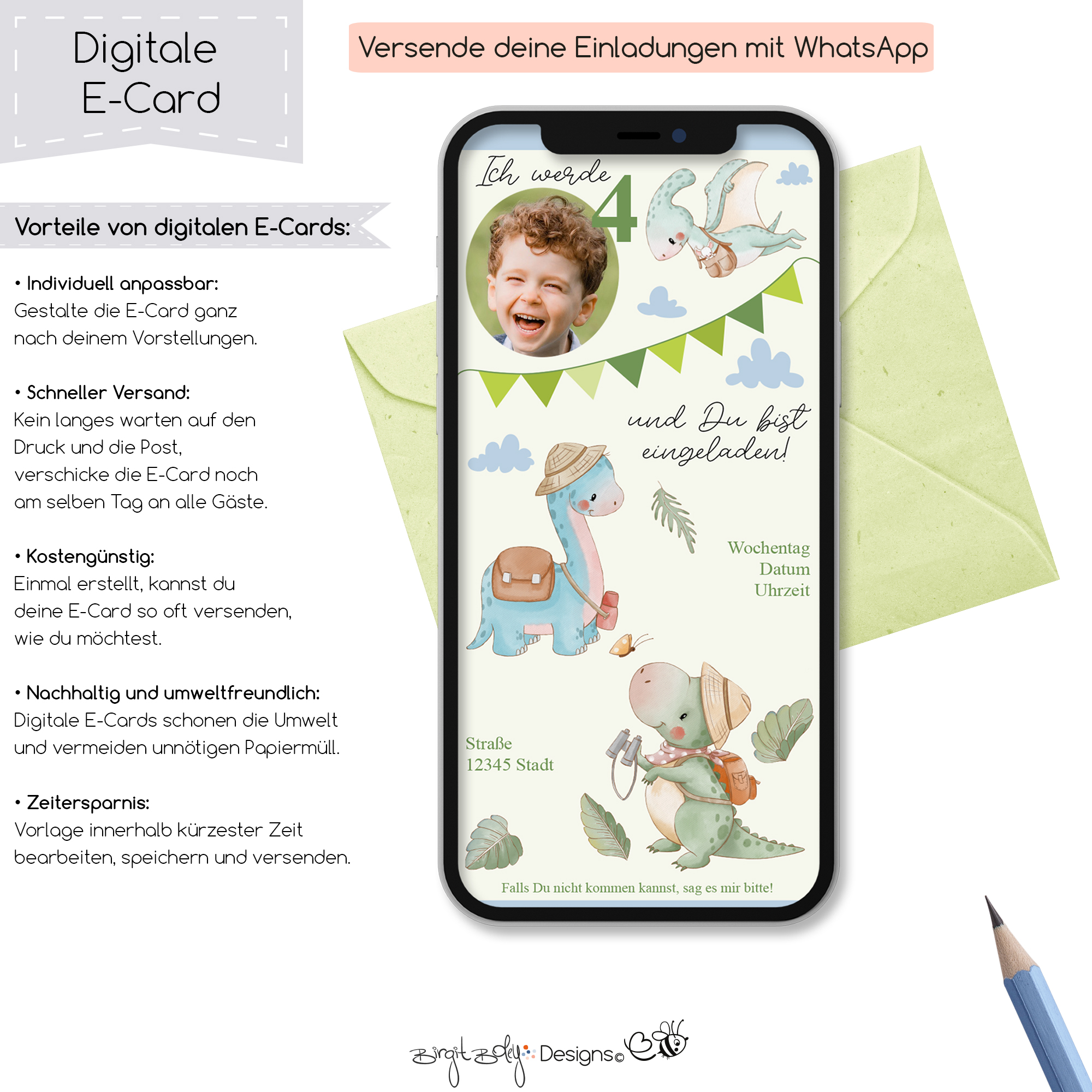 Ecard Geburtstag Dinos Safari [Digital] – Bild 5