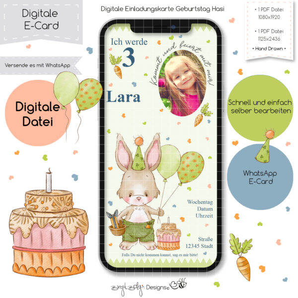 Ecard Geburtstag Hasi [Digital]