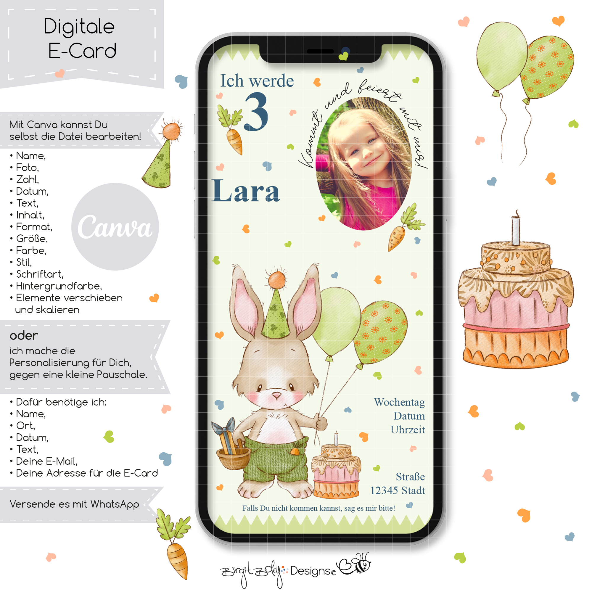 Ecard Geburtstag Hasi [Digital] – Bild 3