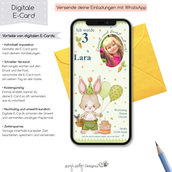 Ecard Geburtstag Hasi [Digital] – Bild 5