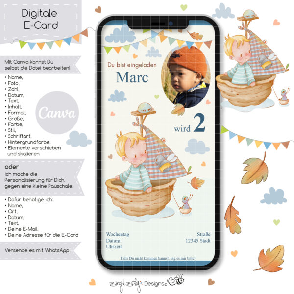 Ecard Geburtstag Nussbötchen [Digital] – Bild 3