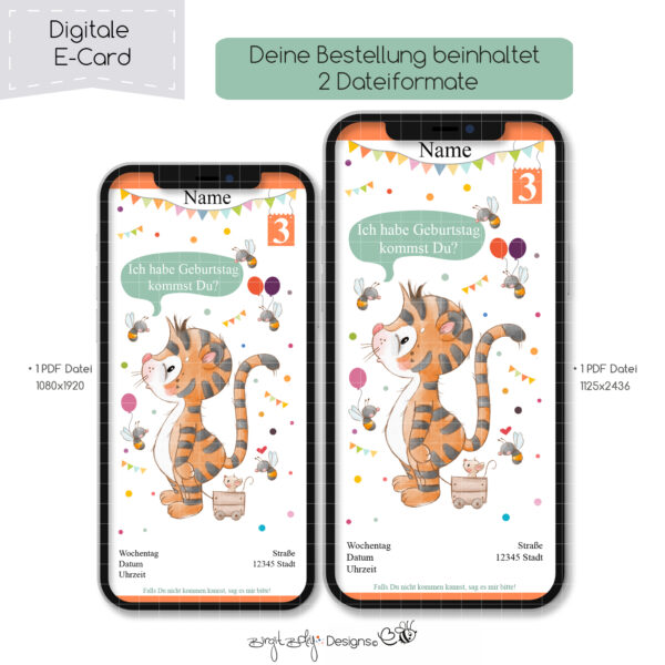 Ecard Geburtstag Tiger [Digital] – Bild 4