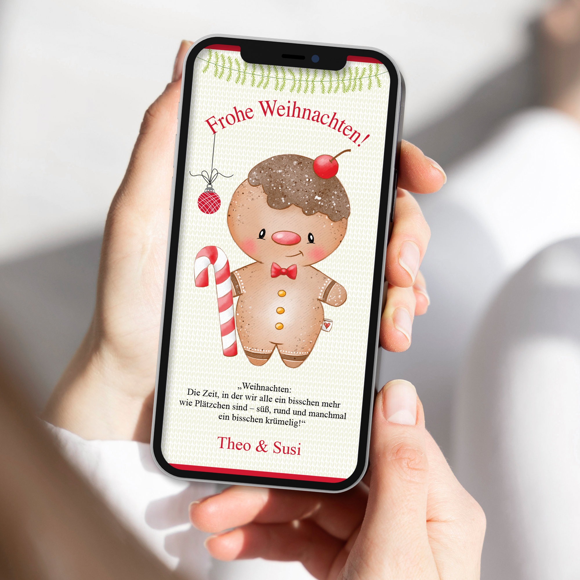 Ecard Weihnachtsgrüße Gingerbread Man [Digital] – Bild 6