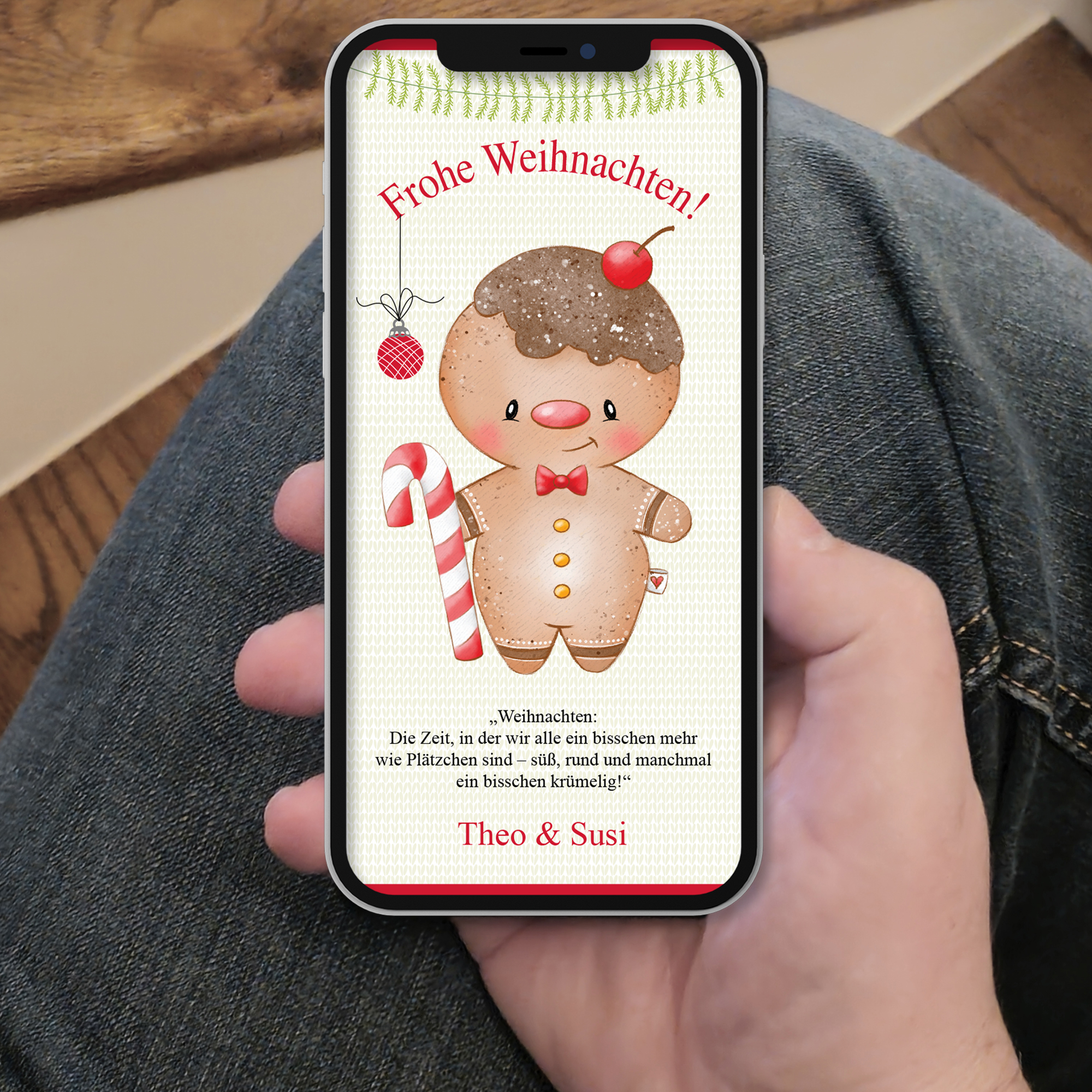 Ecard Weihnachtsgrüße Gingerbread Man [Digital] – Bild 7