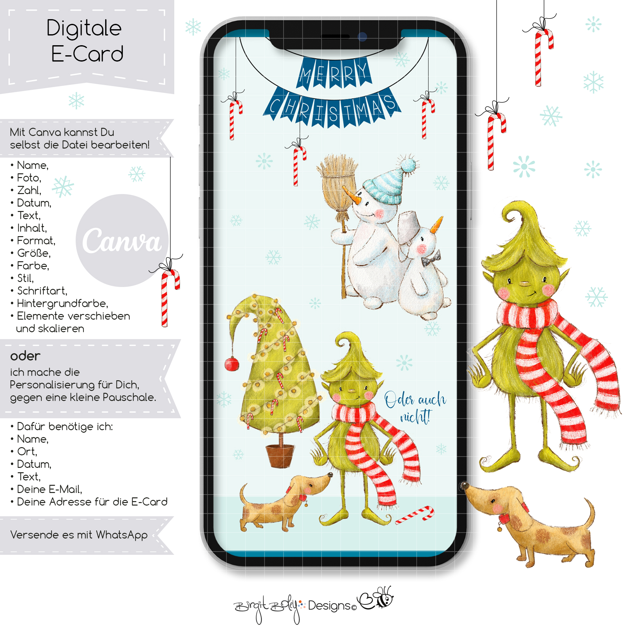 Ecard Weihnachtsgrüße Grinchy [Digital] – Bild 3