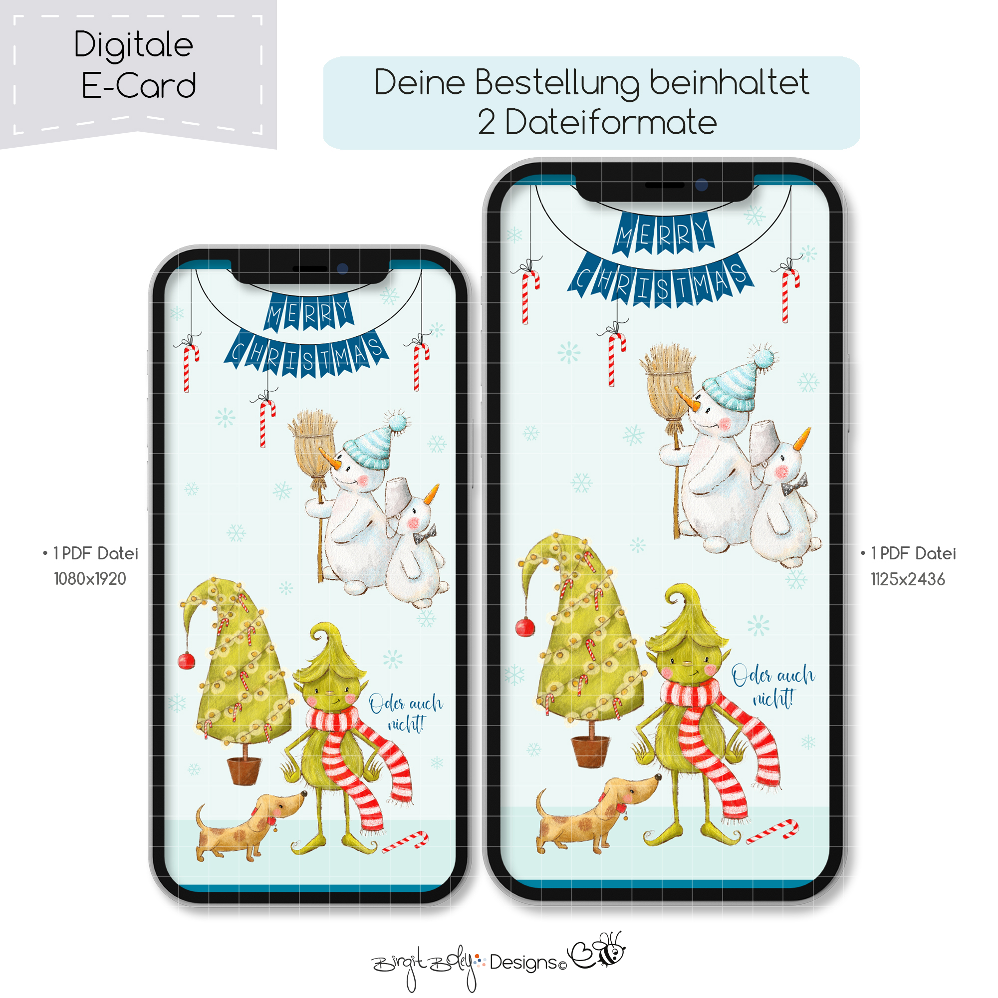 Ecard Weihnachtsgrüße Grinchy [Digital] – Bild 4