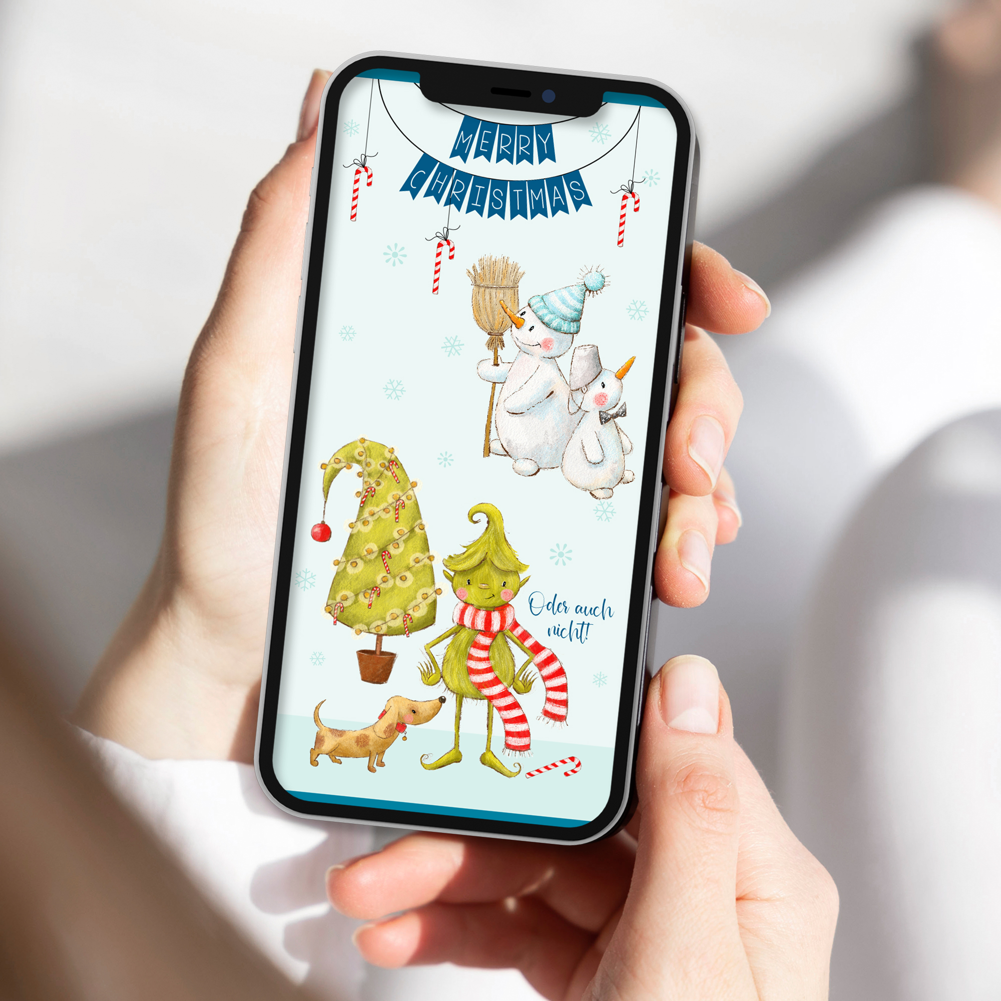 Ecard Weihnachtsgrüße Grinchy [Digital] – Bild 2