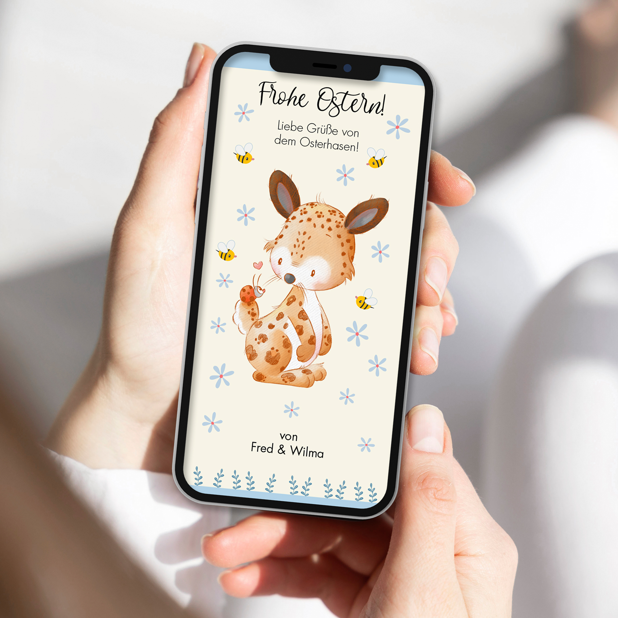 Ecard Grußkarte Ostern Leo Hasi [Digital] – Bild 2