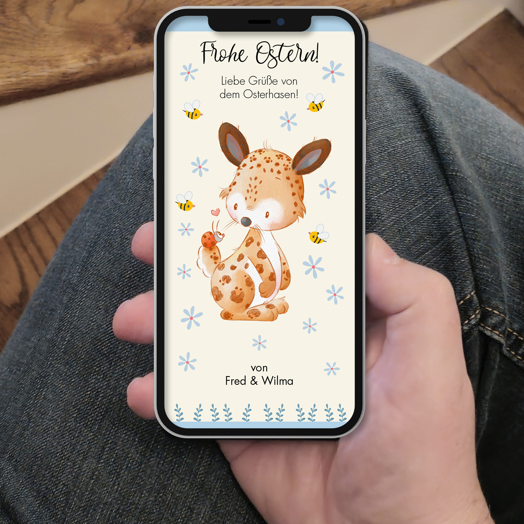 Ecard Grußkarte Ostern Leo Hasi [Digital] – Bild 7