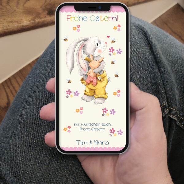 Ecard Grußkarte Ostern Spring Joy Hase [Digital] – Bild 7
