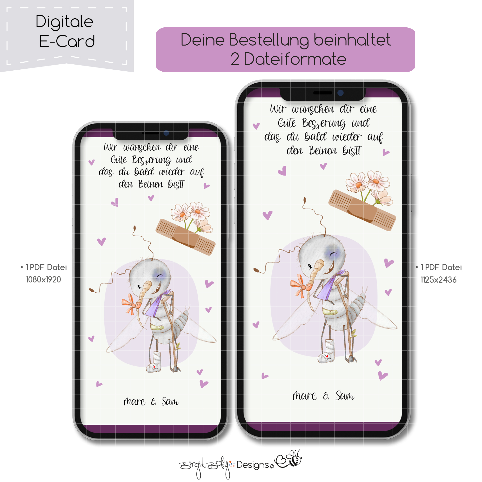 Ecard gute Besserung Billie The Mosquito [Digital] – Bild 4