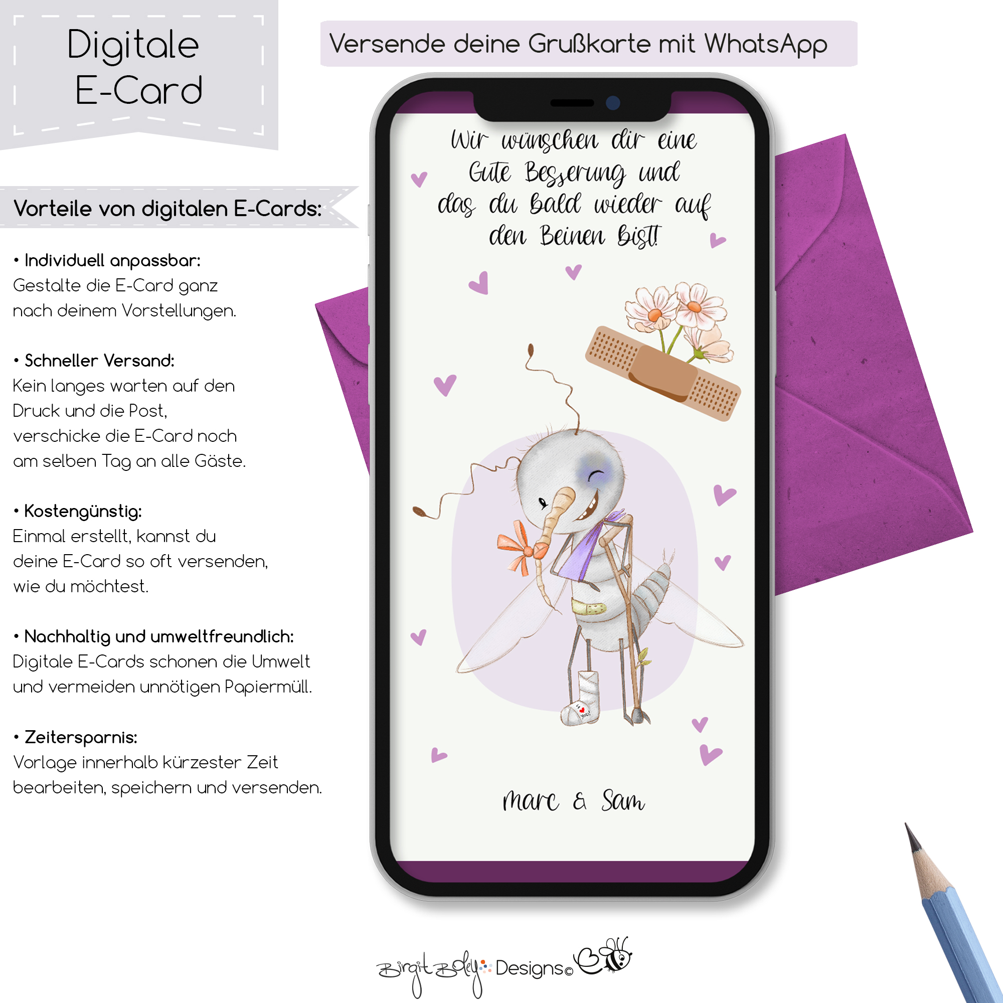 Ecard gute Besserung Billie The Mosquito [Digital] – Bild 5