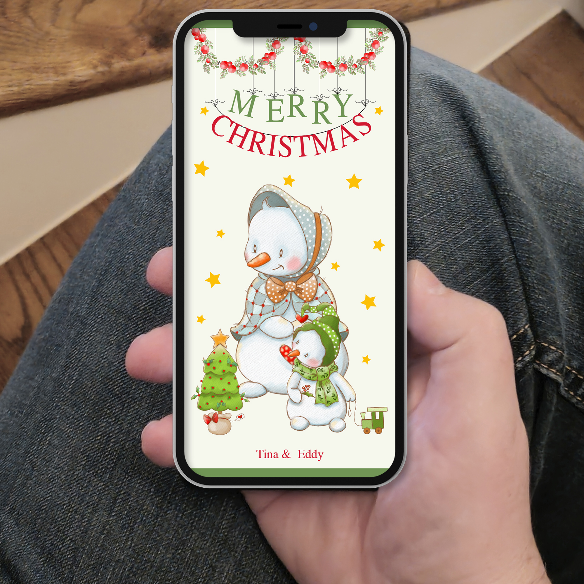 Ecard Weihnachtsgrüße Little Snowman [Digital] – Bild 7