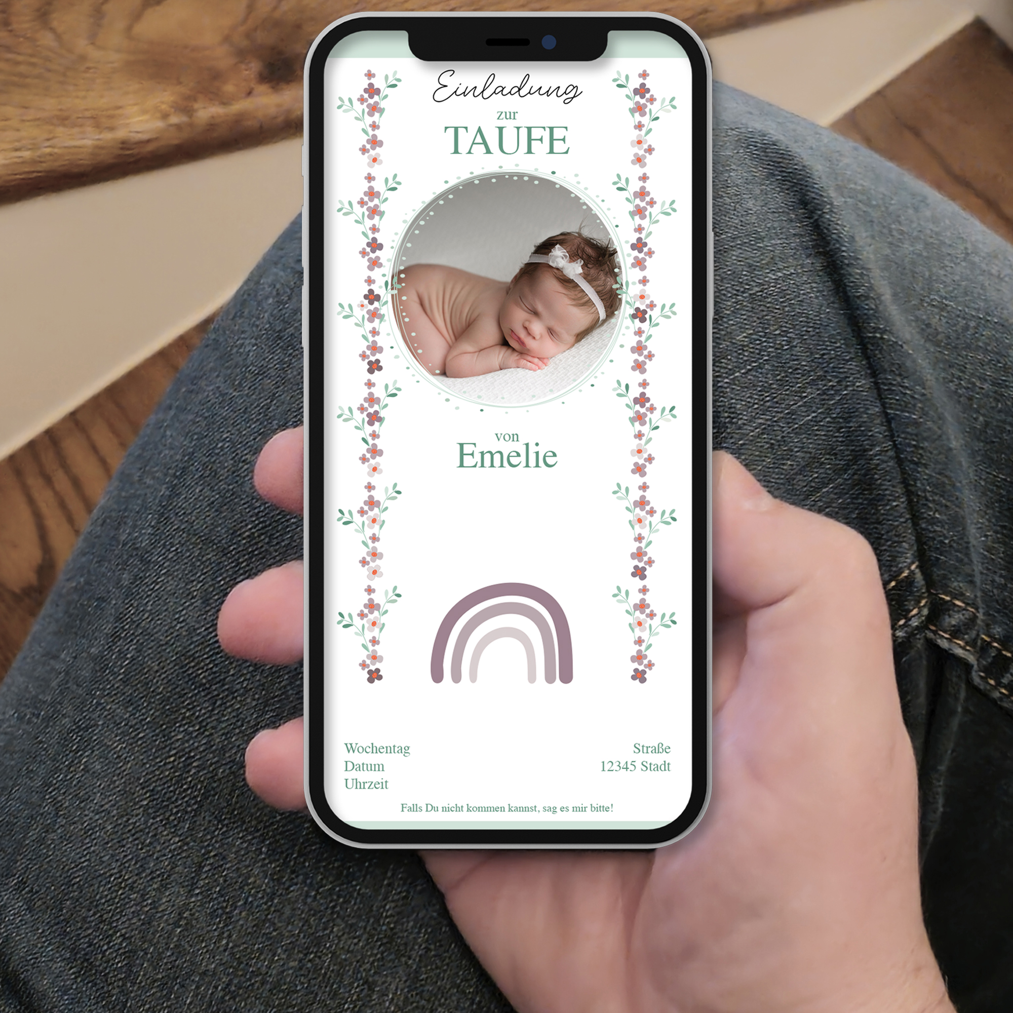 Ecard Taufe Regenbogen Girl [Digital] – Bild 7