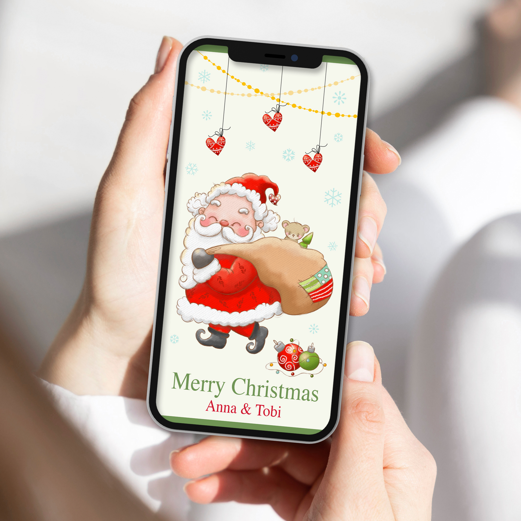 Ecard Weihnachtsgrüße Weihnachtsmann 03 [Digital] – Bild 2