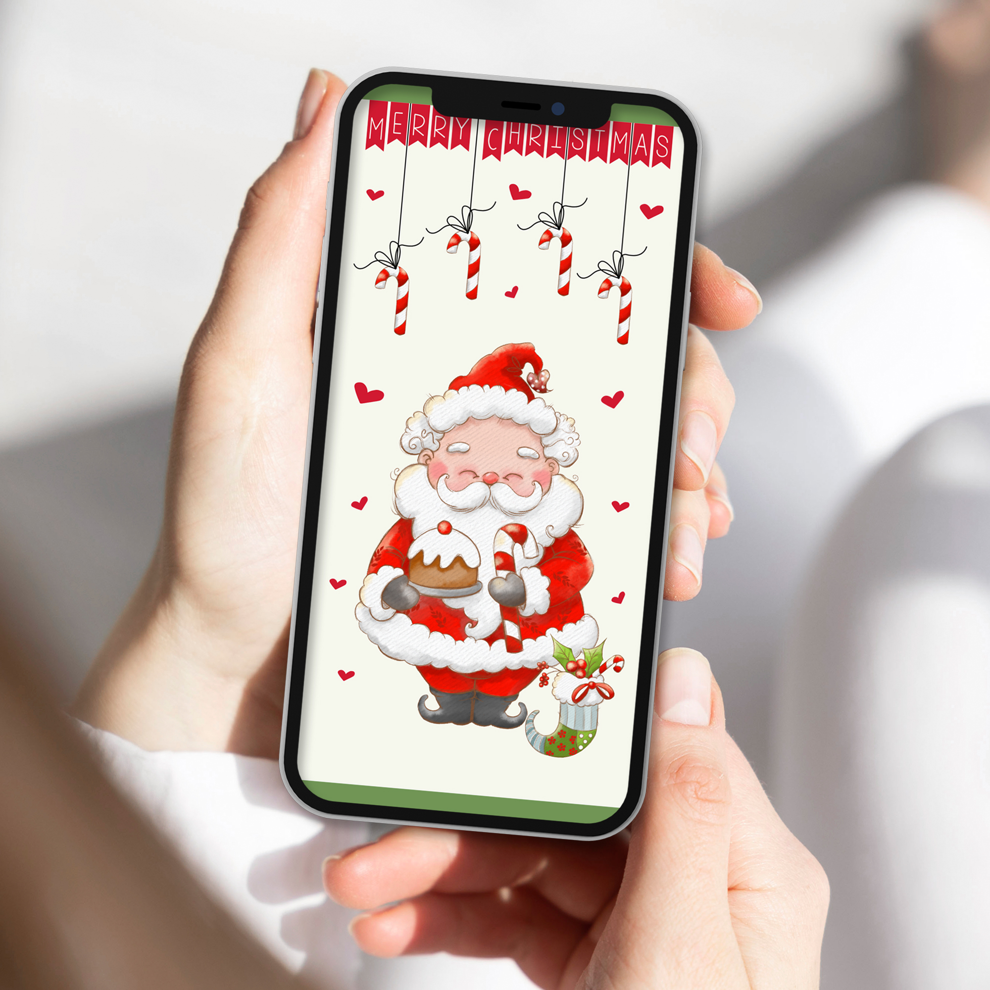 Ecard Weihnachtsgrüße Weihnachtsmann 04 [Digital] – Bild 2