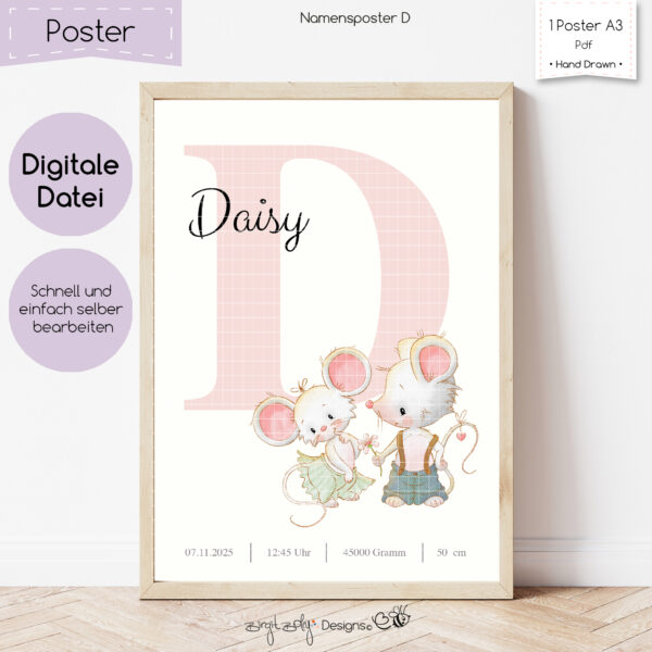 Namensposter D [Digital]