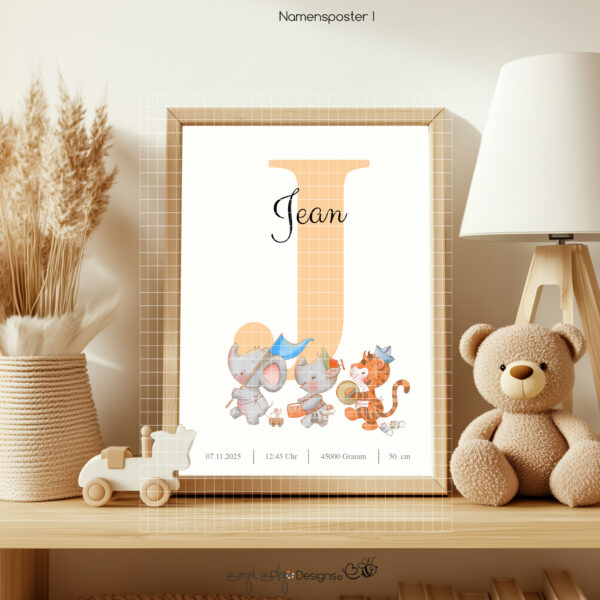 Namensposter J [Digital] – Bild 3