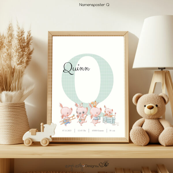 Namensposter Q [Digital] – Bild 3