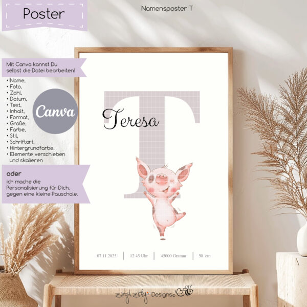 Namensposter T [Digital] – Bild 2