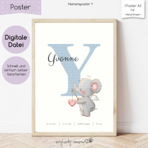 Namensposter Y [Digital]