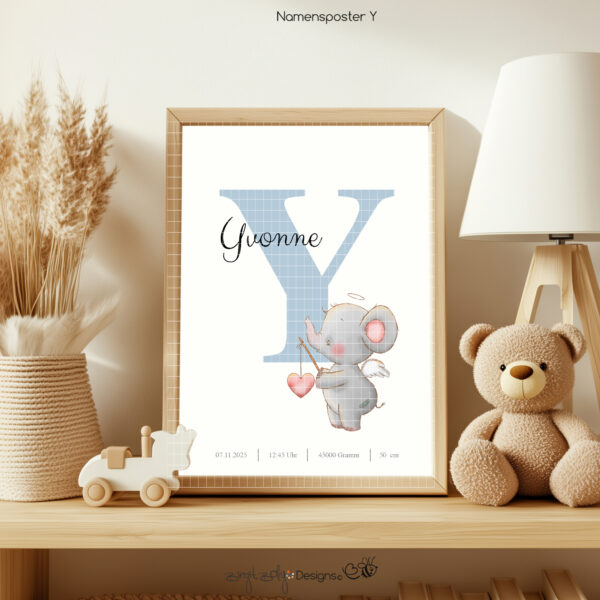 Namensposter Y [Digital] – Bild 3