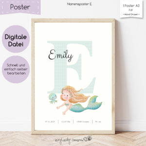 Namensposter E [Digital]