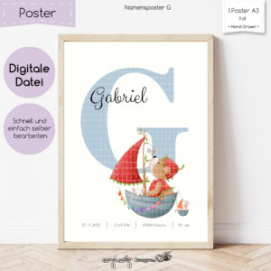 Namensposter G [Digital]