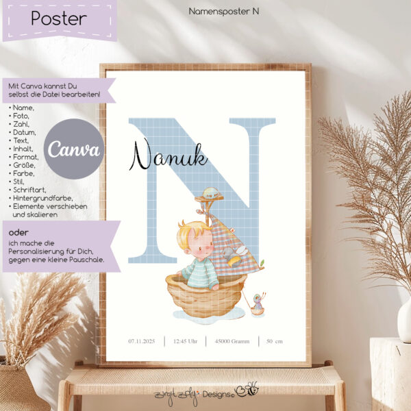 Namensposter N [Digital] – Bild 2