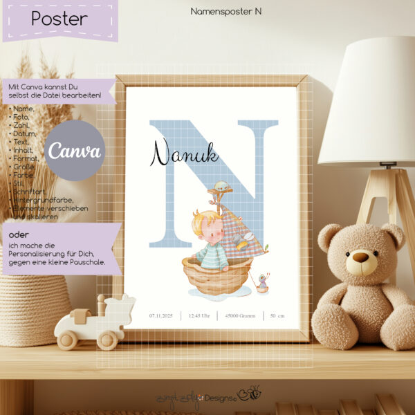 Namensposter N [Digital] – Bild 3