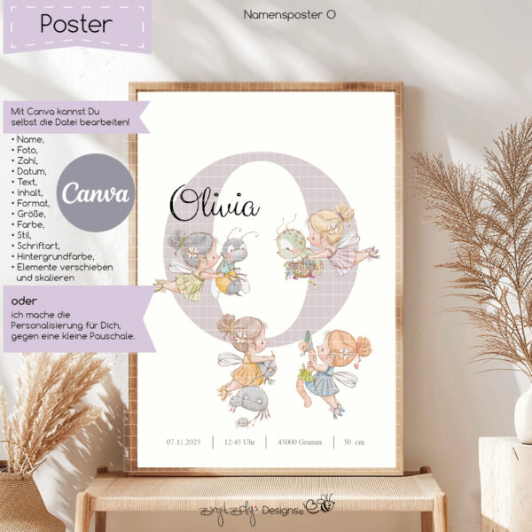 Namensposter O [Digital] – Bild 2