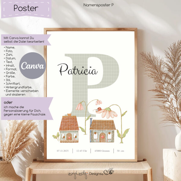 Namensposter P [Digital] – Bild 2