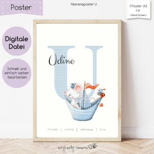 Namensposter U [Digital]
