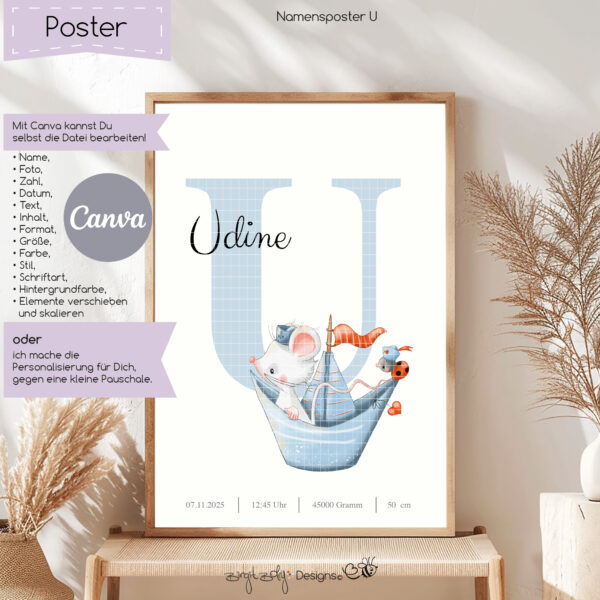 Namensposter U [Digital] – Bild 2