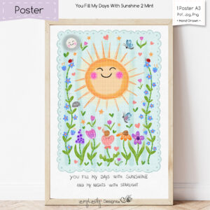 Poster You Fill My Days With Sunshine 2_Mint [Digital]