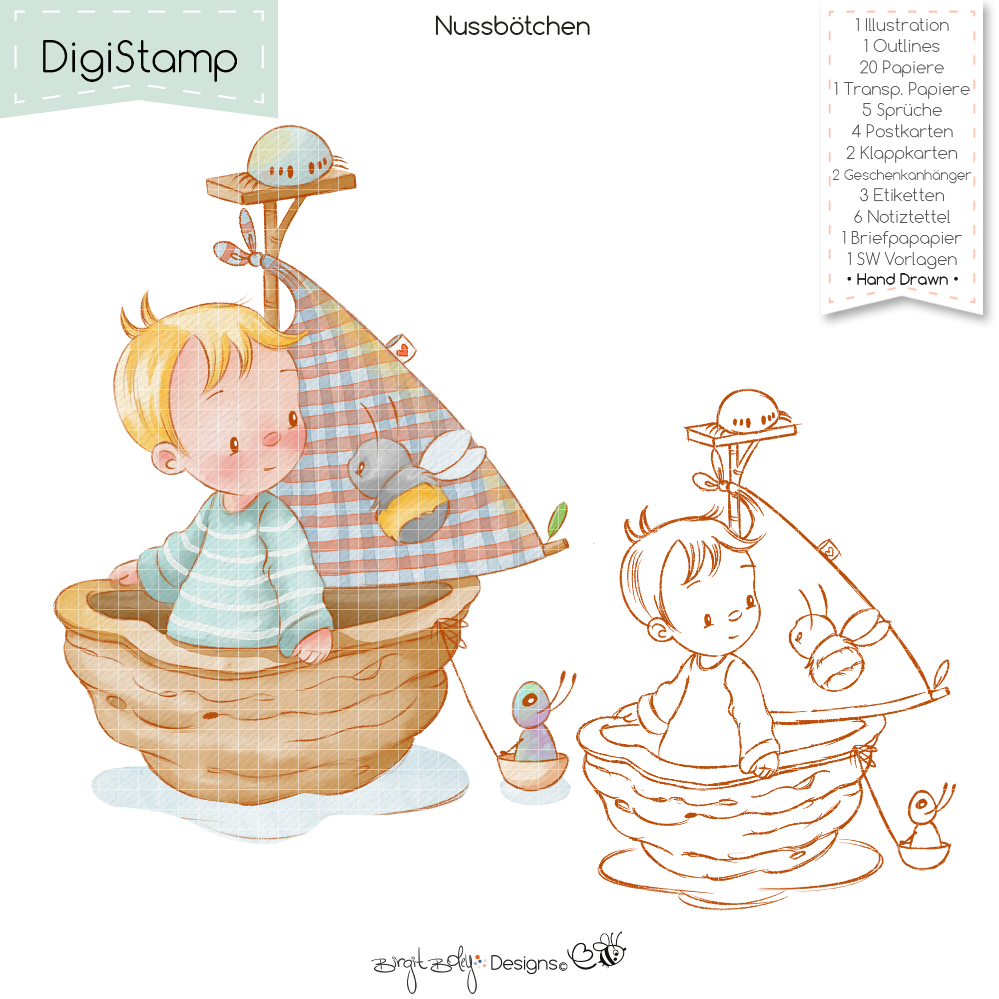 Digistamp Nussbötchen [Digital]
