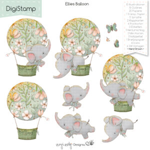 Digistamp Ellies Balloon [Digital]