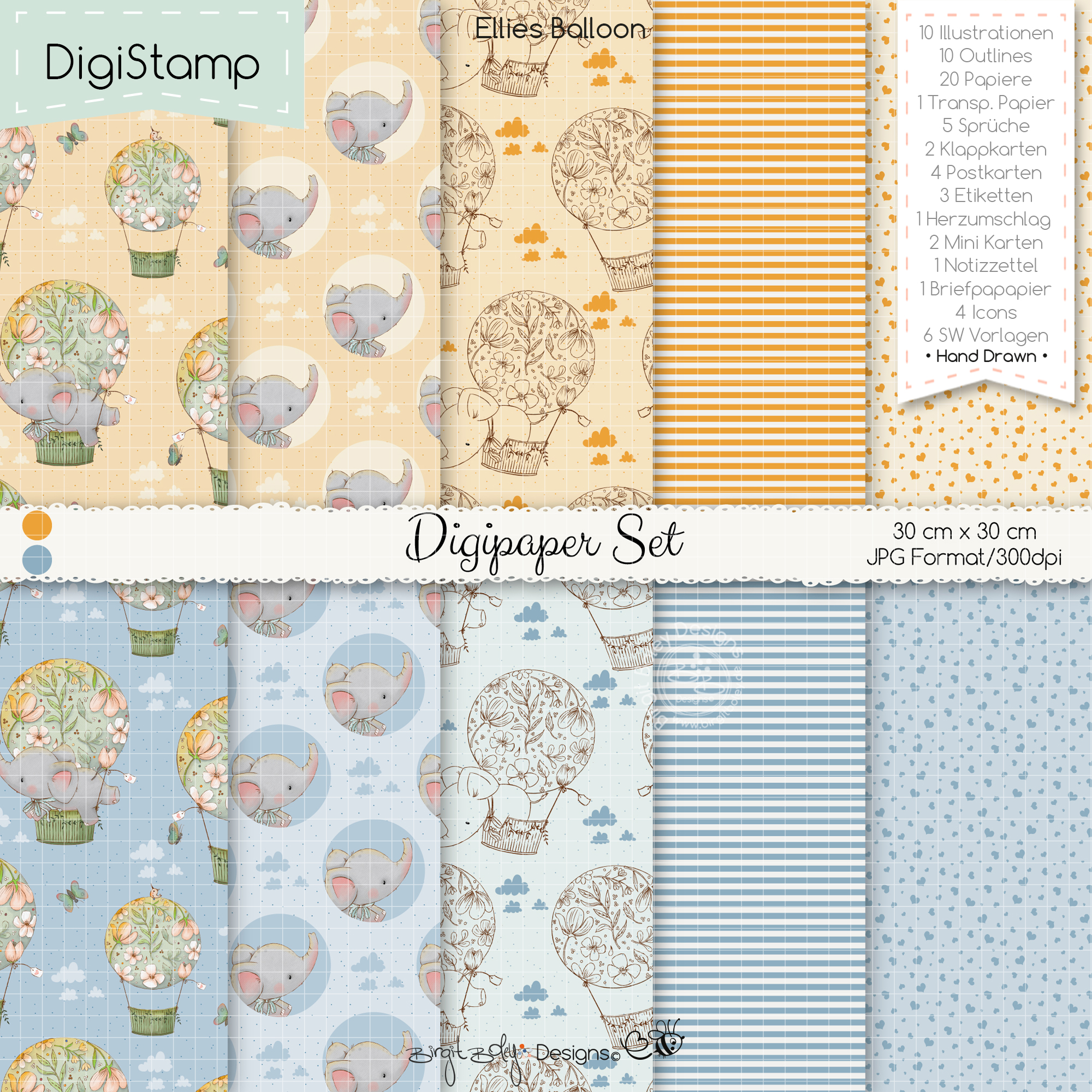 Digistamp Ellies Balloon [Digital] – Bild 3