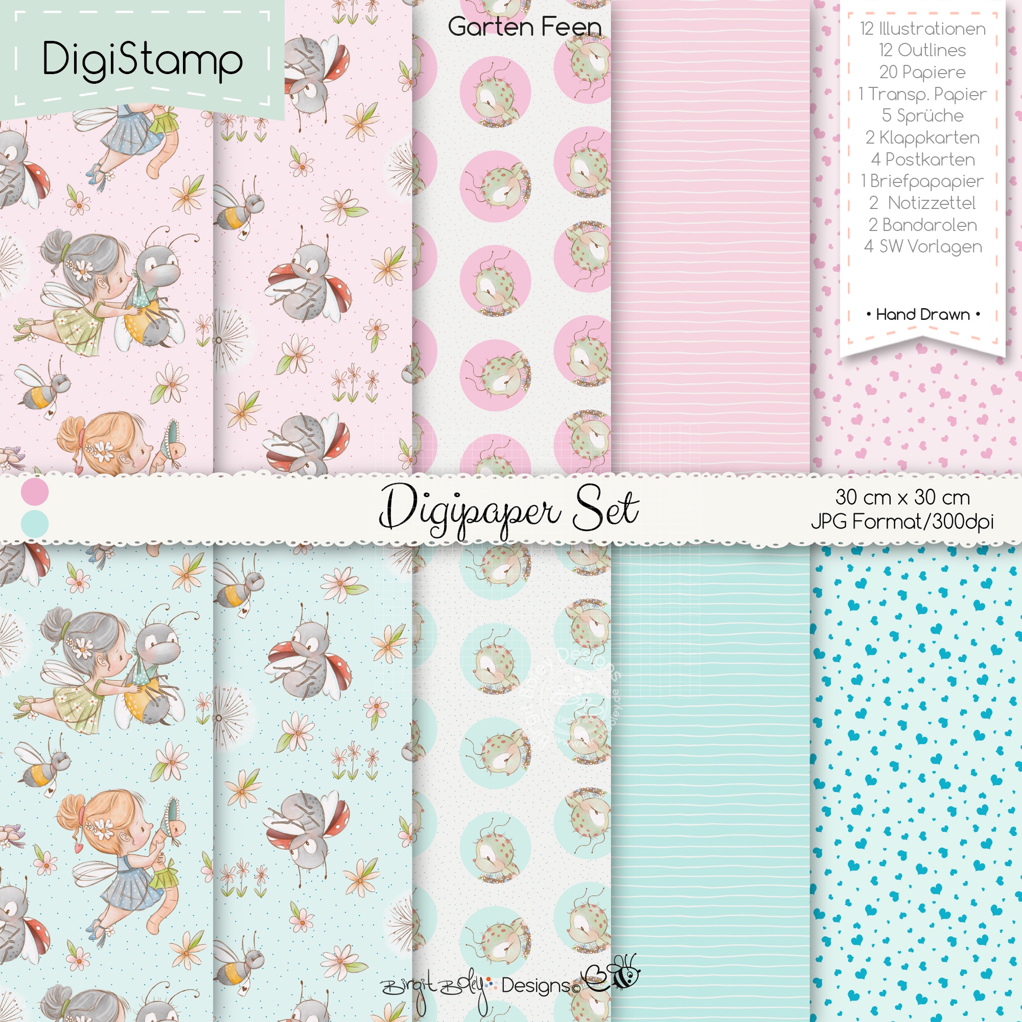 Digistamp Garten Feen [Digital] – Bild 3